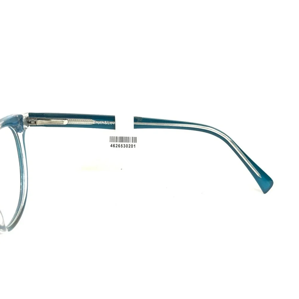 Truth & Love Eyeglasses Frames T&L 10 COL 50 Blue Purple Round 50-19-140